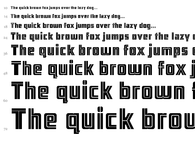 ARB-66 Neon JUN-37 font waterfall